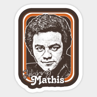 Johnny Mathis // Retro Style Fan Design Sticker